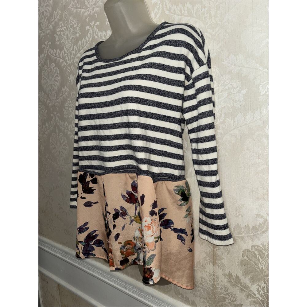 Anthropologie Postmark Cotton Blend 3/4 Sleeve Pullover Top Size M - Picture 3 of 8